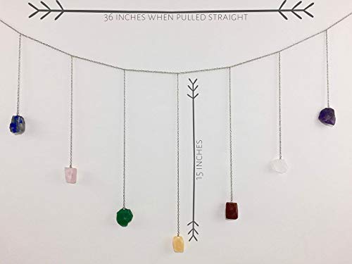 Chakra Wall Hanging Gemstones - 7 Chakra Stone Chain Hanging Garland