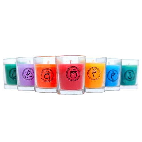 Chakra & Luck Votive Candles Scent Pack of Aromatherapy Candle Set