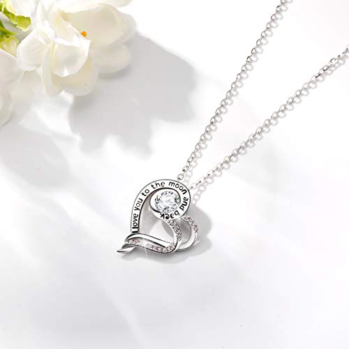 Heart Sterling Silver Necklace - 18" chain