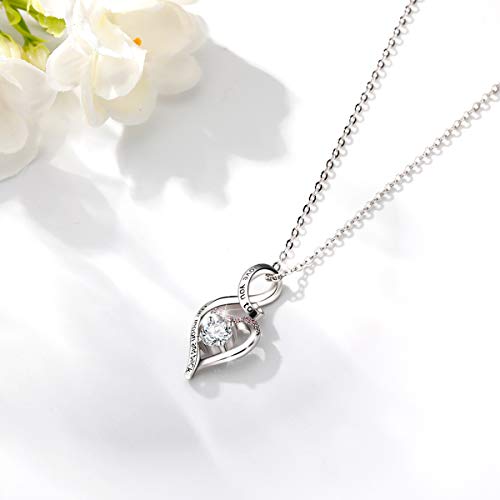 Heart Sterling Silver Necklace - 18" chain