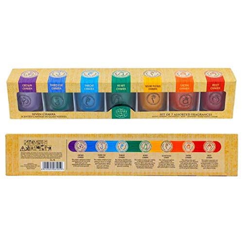 Chakra & Luck Votive Candles Scent Pack of Aromatherapy Candle Set