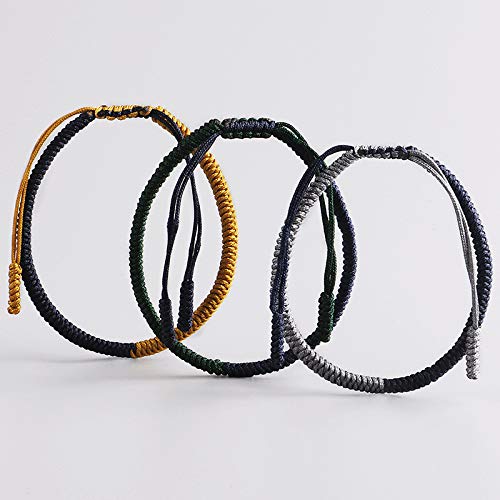 Lucky Handmade Buddhist Woven Knots Bracelets