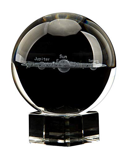 3D Laser Engraved Galaxy Universe Spirit Crystal Ball