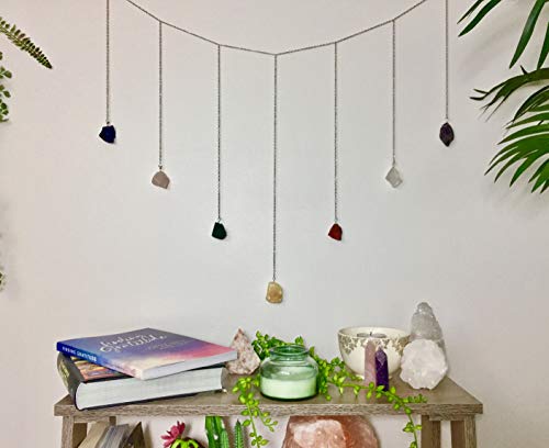 Chakra Wall Hanging Gemstones - 7 Chakra Stone Chain Hanging Garland