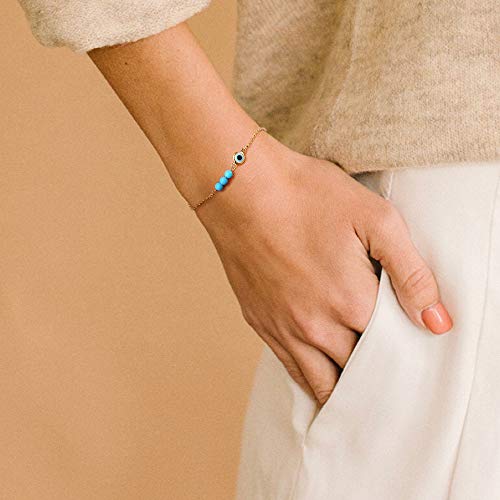 Turquoise Evil Eye Bracelet