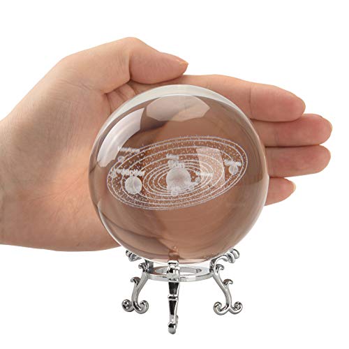 3D Laser Engraved Galaxy Universe Spirit Crystal Ball