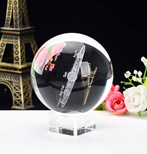 3D Laser Engraved Galaxy Universe Spirit Crystal Ball