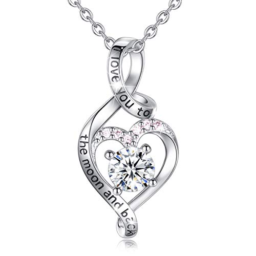 Heart Sterling Silver Necklace - 18" chain