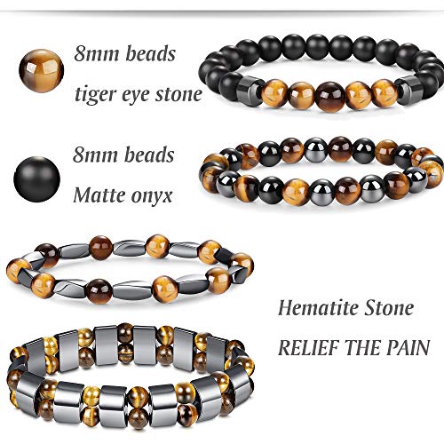 Balancing Hematite Agate Protection Bracelet Set