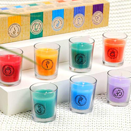 Chakra & Luck Votive Candles Scent Pack of Aromatherapy Candle Set