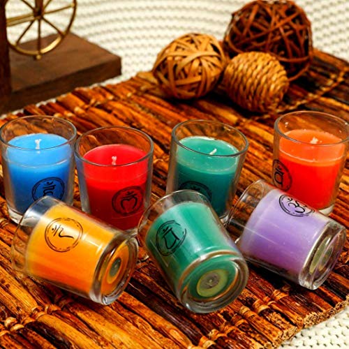 Chakra & Luck Votive Candles Scent Pack of Aromatherapy Candle Set