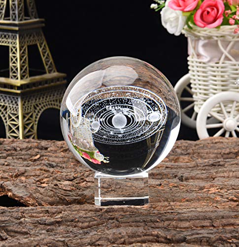 3D Laser Engraved Galaxy Universe Spirit Crystal Ball