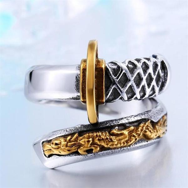 Dragon Spirit Sword Stainless Steel Ring