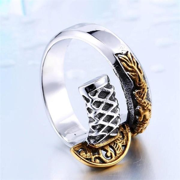 Dragon Spirit Sword Stainless Steel Ring