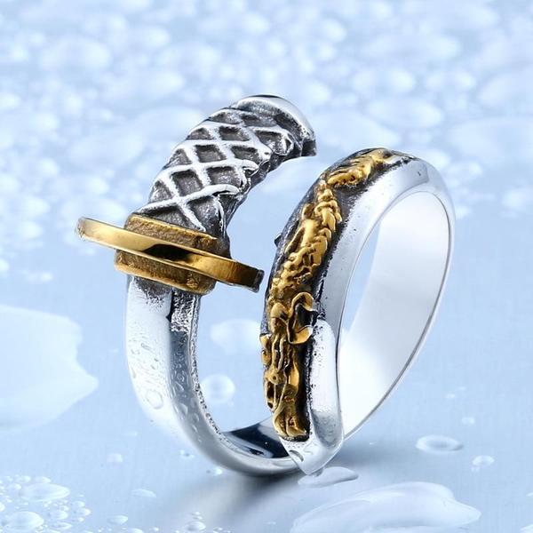 Dragon Spirit Sword Stainless Steel Ring