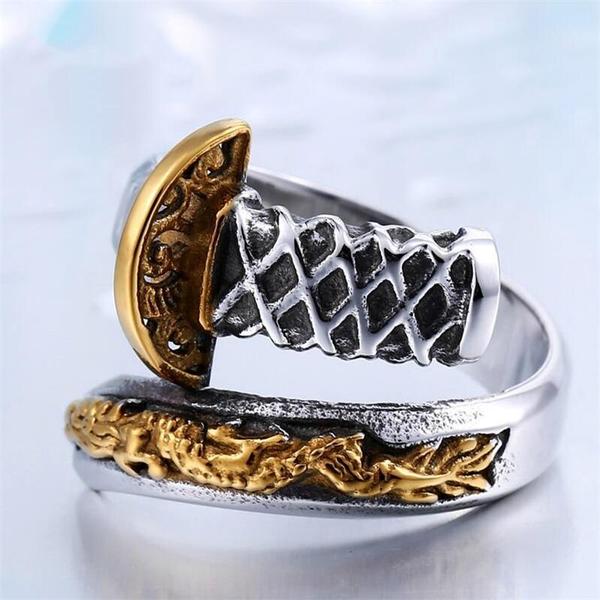 Dragon Spirit Sword Stainless Steel Ring