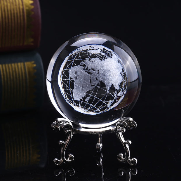 3Dl Earth Crystal  Ball