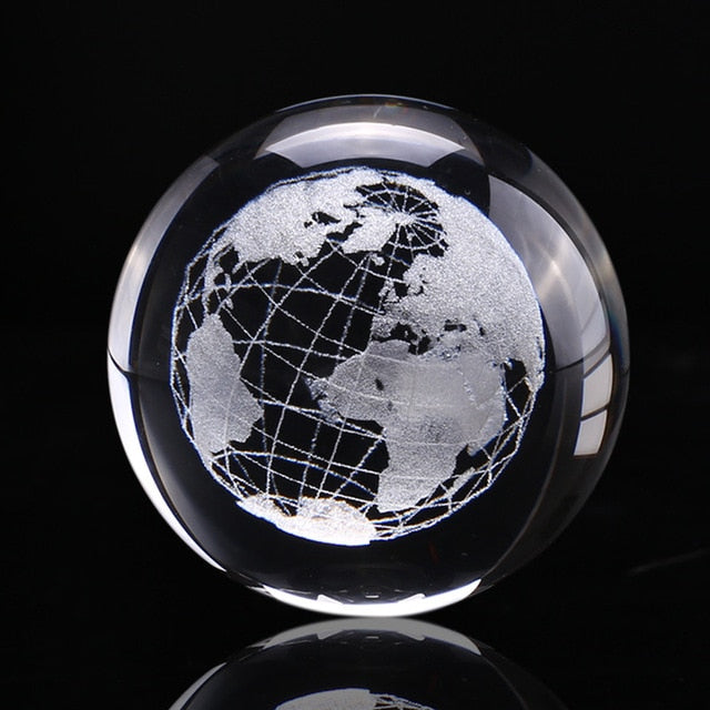 3Dl Earth Crystal  Ball