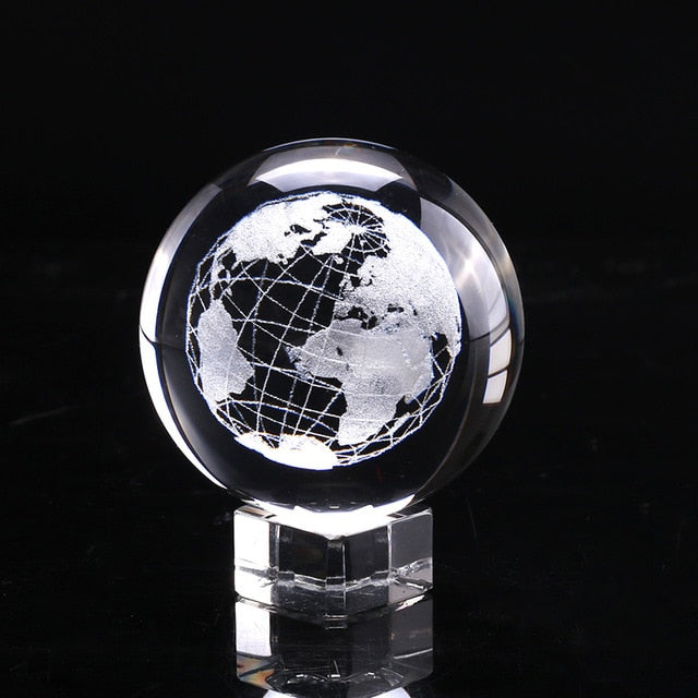 3Dl Earth Crystal  Ball