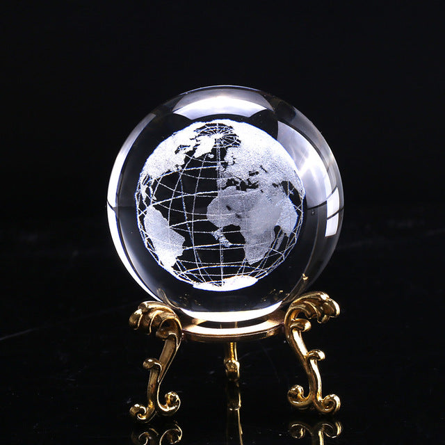 3Dl Earth Crystal  Ball