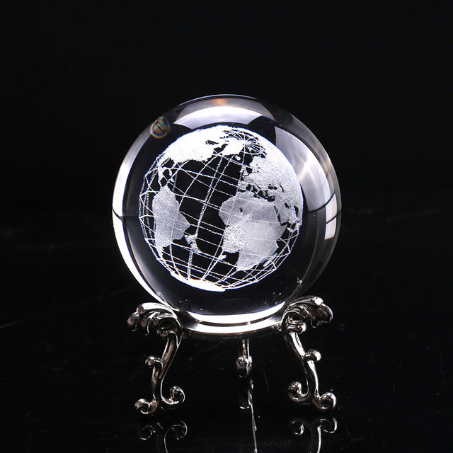 3Dl Earth Crystal  Ball